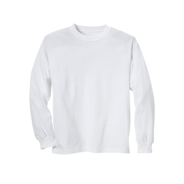 Boys T Shirt Size 14-16 XL Top Long Sleeve Crew Neck School Clothes Pocket Tee